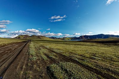 Iceland typical natural and wild outdoor view