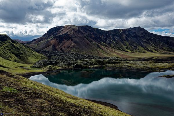 Iceland typical natural and wild outdoor view
