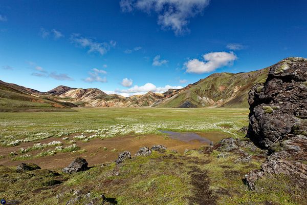 Iceland typical natural and wild outdoor view