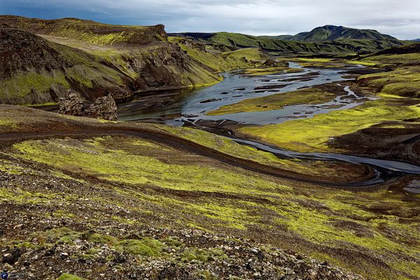 Iceland typical natural and wild outdoor view