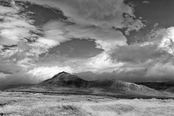Iceland typical natural and wild outdoor view