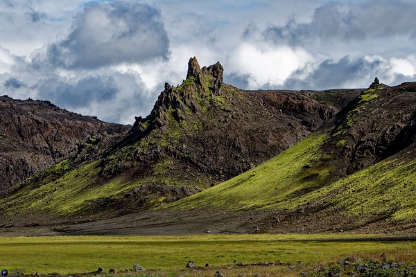 Iceland typical natural and wild outdoor view