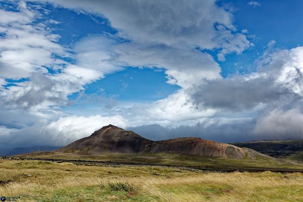Iceland typical natural and wild outdoor view