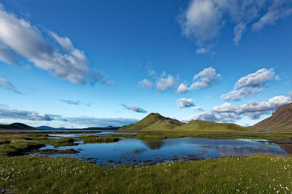 Iceland typical natural and wild outdoor view