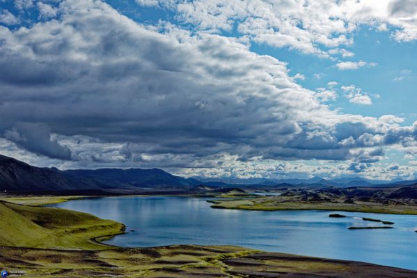 Iceland typical natural and wild outdoor view