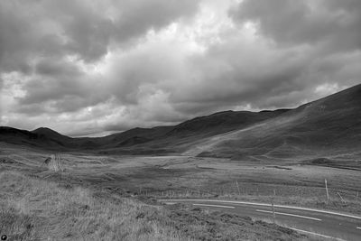 Scotland typical natural and wild outdoor view